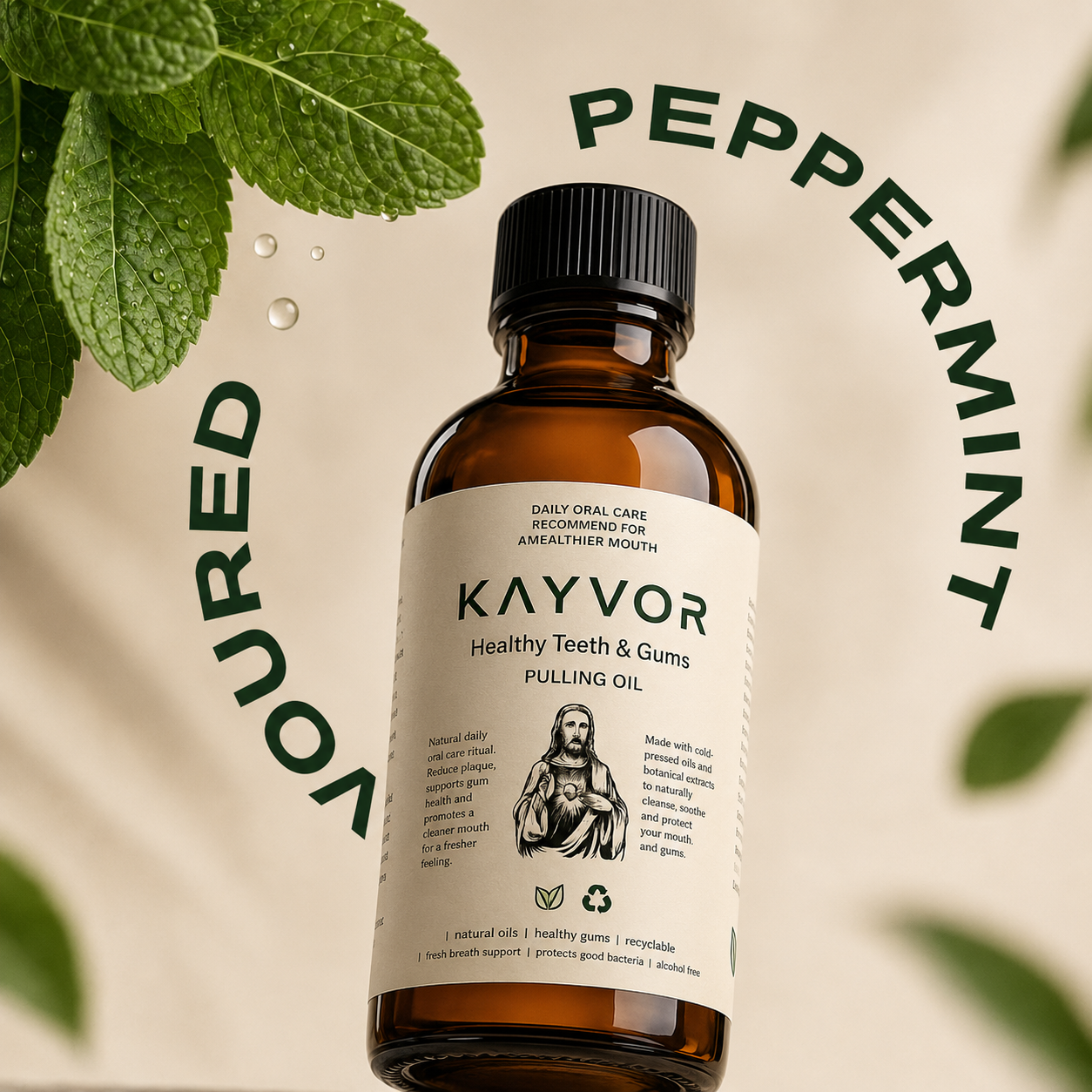 Kayvor® All-In-One Natural Oil Pulling Rinse - 1001