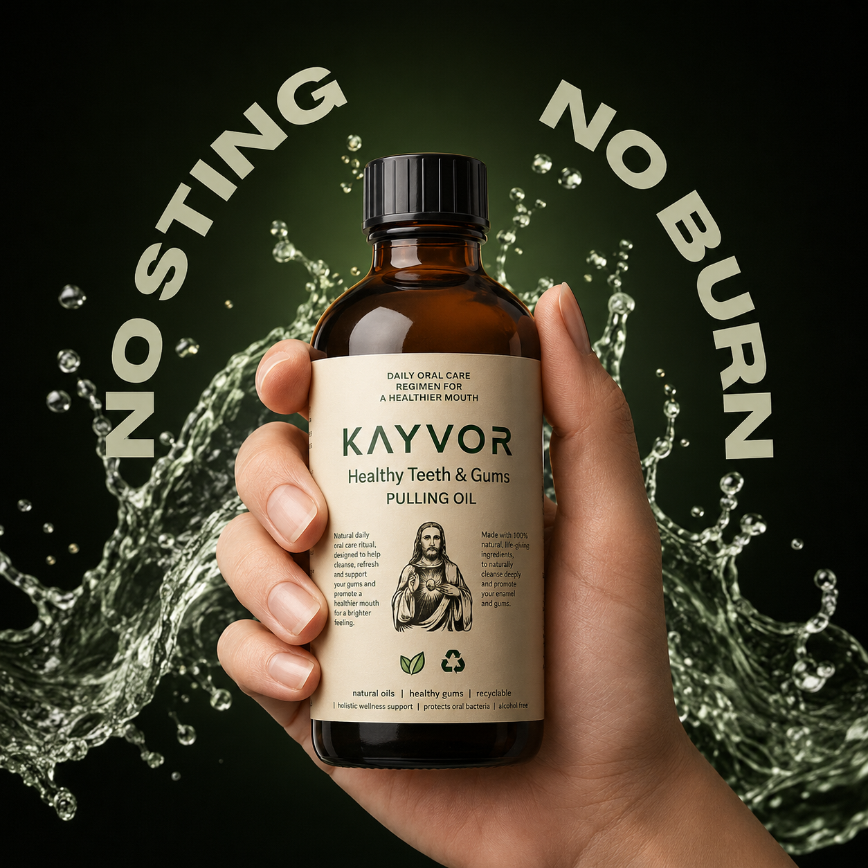 Kayvor® All-In-One Natural Oil Pulling Rinse - 1001